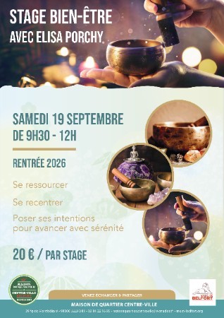 Actualité MQCV Belfort – Stage Bien-Être