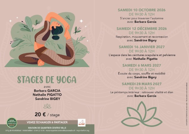 Actualité MQCV Belfort – Stages Yoga
