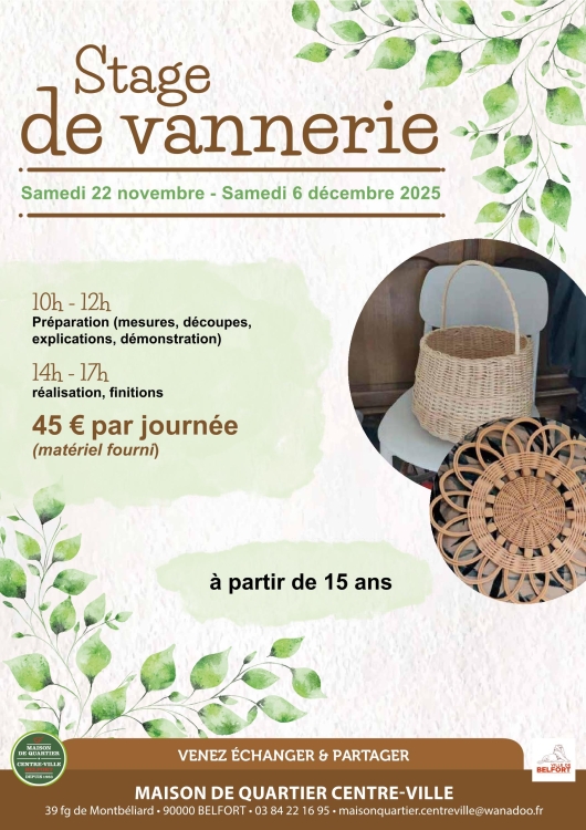 Stages de vannerie Stages de vannerie