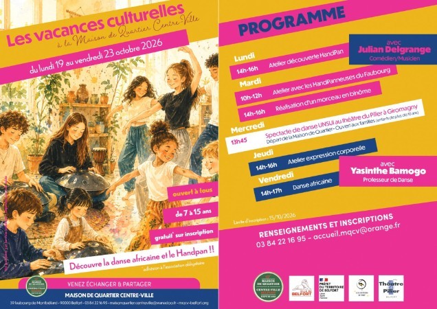 Actualité MQCV Belfort – Vacances Culturelles